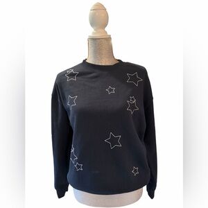 Reflex Women's Navy Star Print Sweatshirt